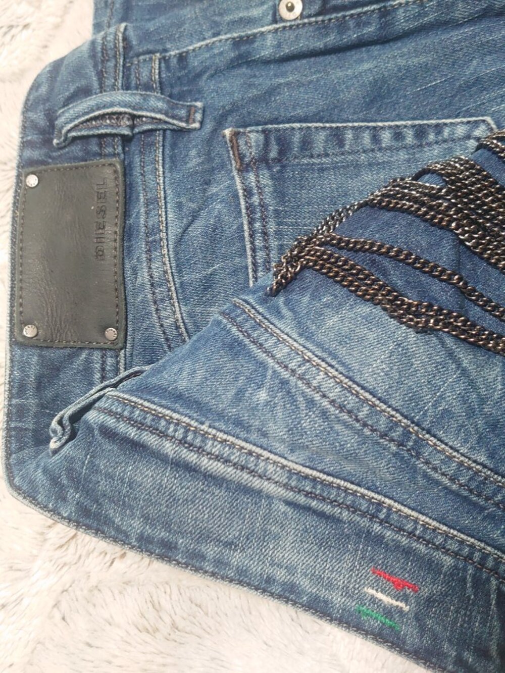 Diesel jeans Matic 00S8V style with rear pocket chains